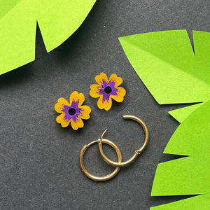 Mini Flower Hoops