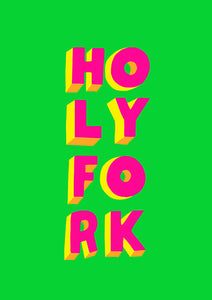 HOLY FORK Tea Towel