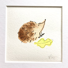 Load image into Gallery viewer, Hedgehog Illustration - unframed mini giclee print