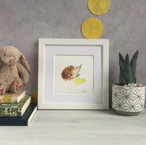 Hedgehog Illustration - unframed mini giclee print