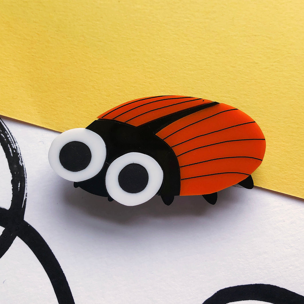 Potato Beetle Brooch