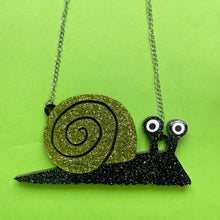 Load image into Gallery viewer, The Goth Snail Necklace