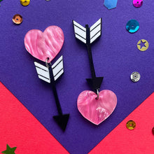 Load image into Gallery viewer, Cupid&#39;s Arrow - earrings - DISCOUNTED