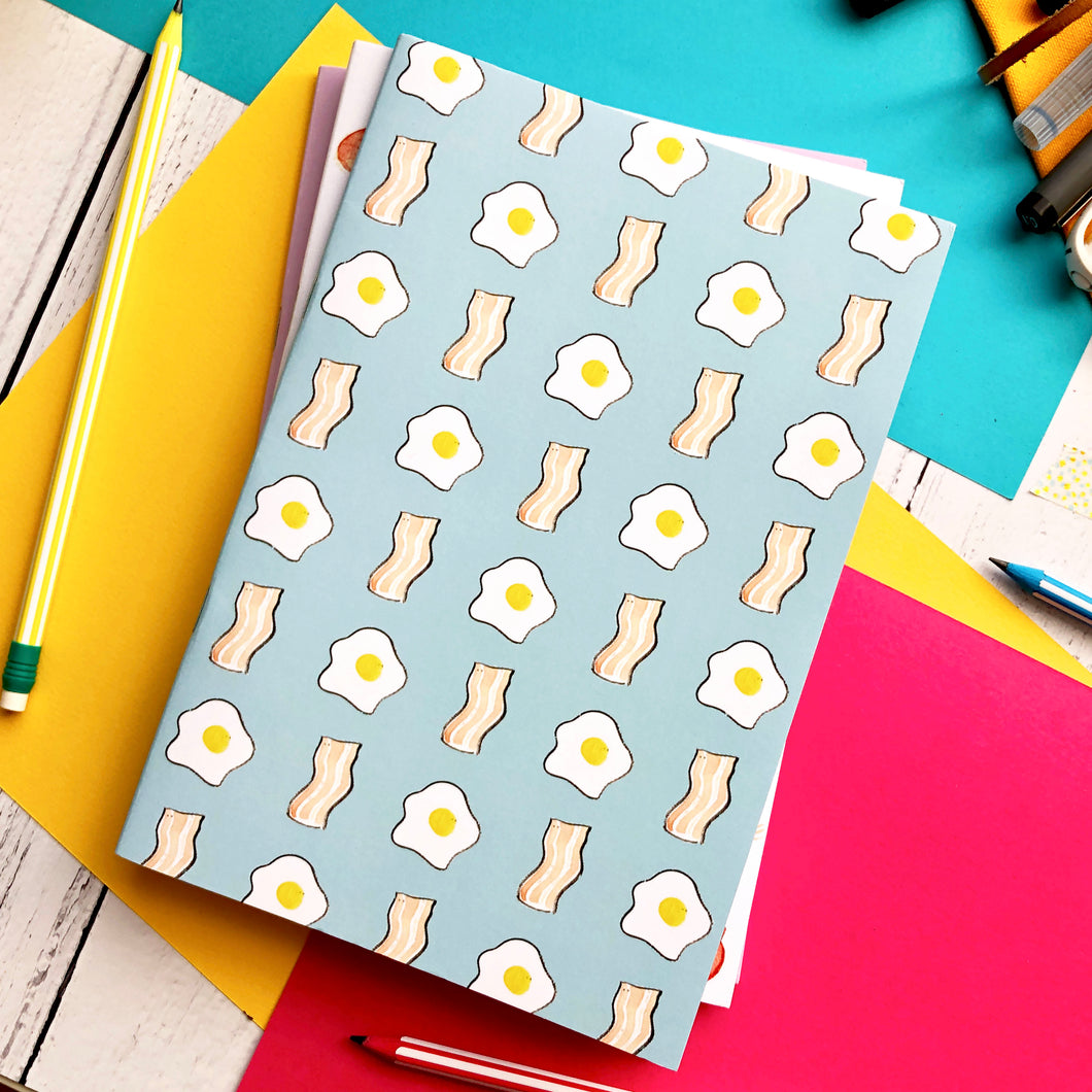 Egg and Bacon A5 Unlined Notebook