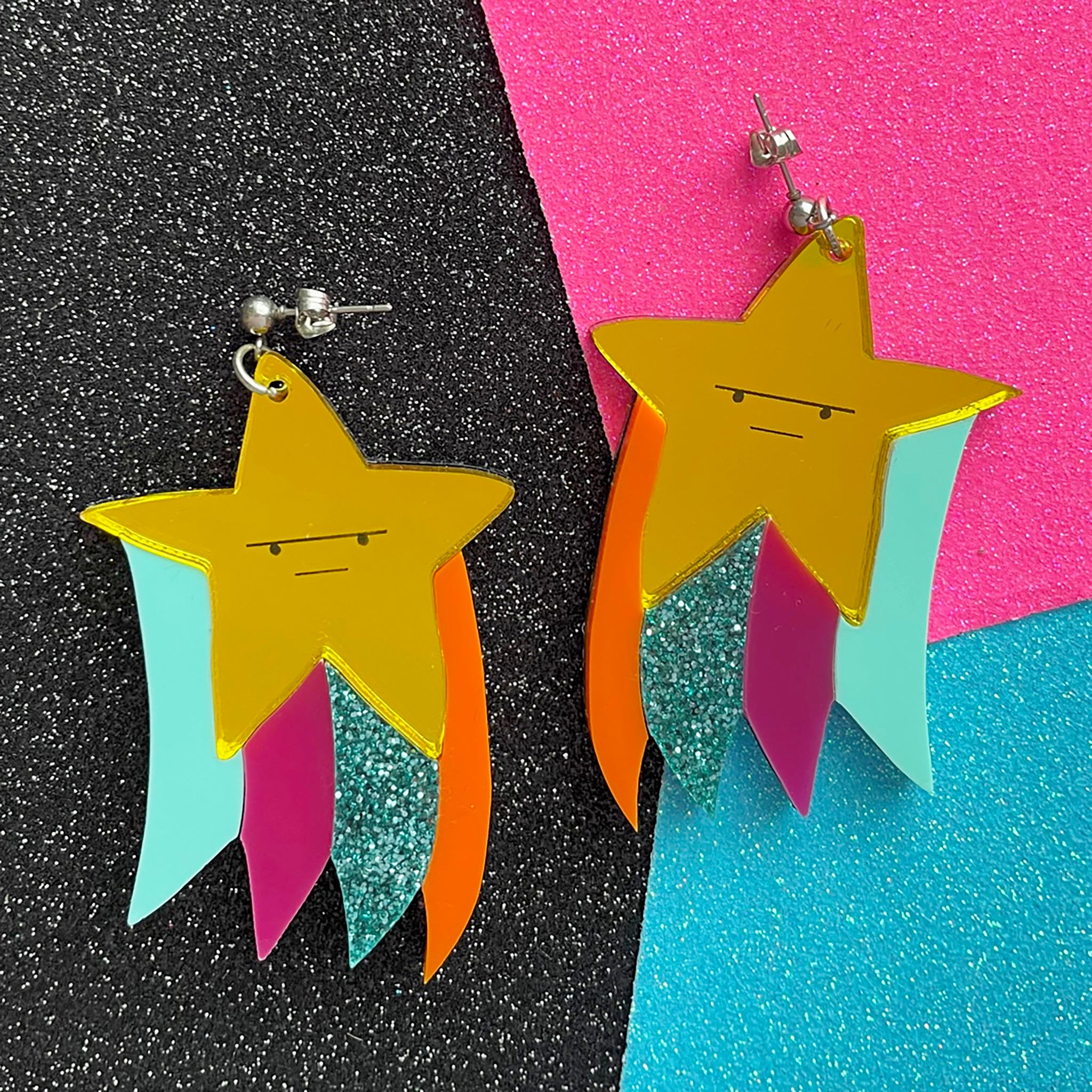 Shooting on sale star earrings