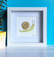 Load image into Gallery viewer, Snail Illustration unframed mini-print