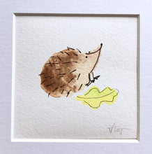 Load image into Gallery viewer, Hedgehog Illustration unframed mini-print