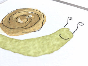 Snail Illustration unframed mini-print