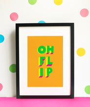 Load image into Gallery viewer, OH FLIP giclee illustration print
