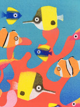 Load image into Gallery viewer, Colourful Corals - digital illustration - unframed giclee print