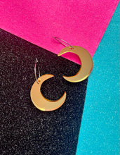 Load image into Gallery viewer, Crescent Moon Dangles