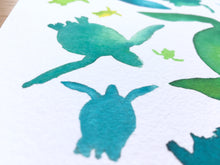 Load image into Gallery viewer, Sea Turtle illustration unframed Giclee print