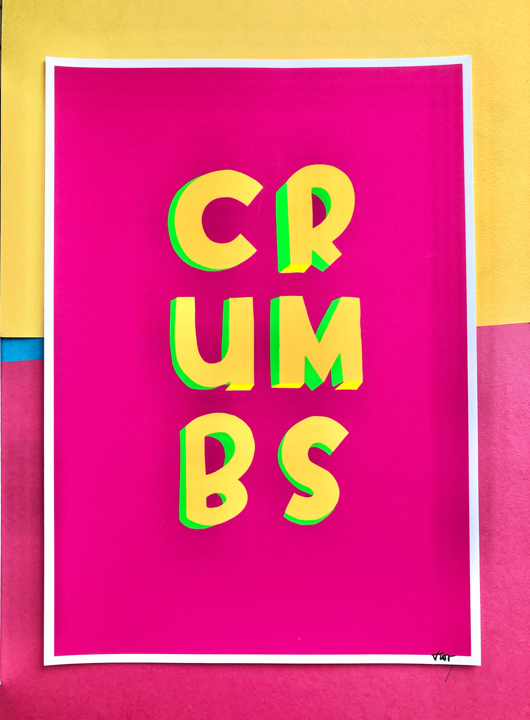 CRUMBS - unframed giclee print - seconds