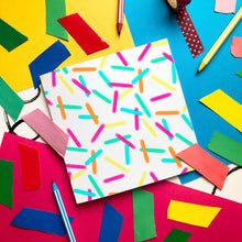 Load image into Gallery viewer, Rainbow Sprinkles - blank greeting card