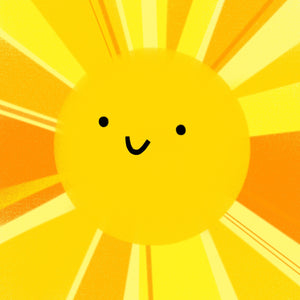 Sunshine - square giclee illustration print