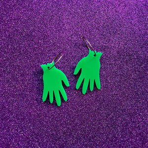 Frankenstein hands dangle Earrings