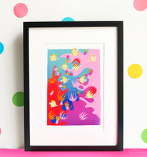 Load image into Gallery viewer, Rainbow Reef - digital illustration - unframed giclee print