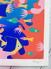 Load image into Gallery viewer, Brilliant Blues - digital illustration - unframed giclee print