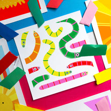 Load image into Gallery viewer, Worms - square giclee illustration print