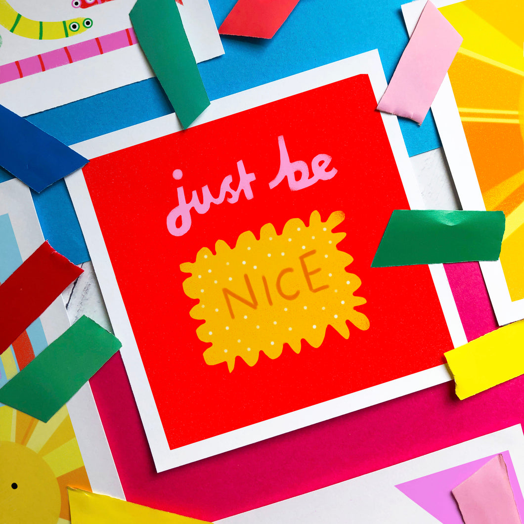 Nice Biscuit - square giclee illustration print - PRE-ORDER