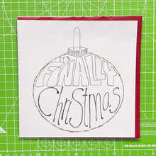 Load image into Gallery viewer, Glitter Bauble Christmas Card - from the archive