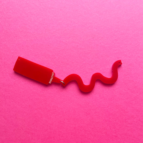 Ketchup Bottle Necklace