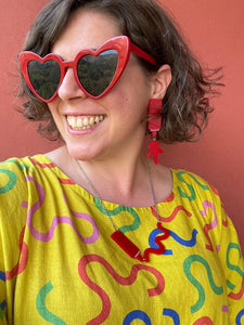 Ketchup and Mustard Earrings