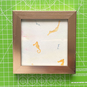 Seahorse Illustration framed mini-print