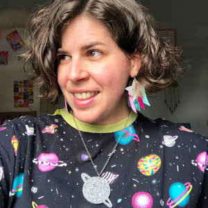 Grumpy Shooting Star Statement Earrings