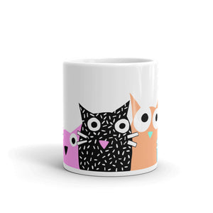 Weird Cats glossy mug