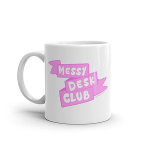 Messy Desk Club - White glossy mug