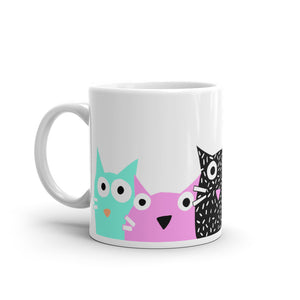 Weird Cats glossy mug
