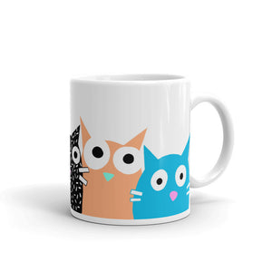 Weird Cats glossy mug